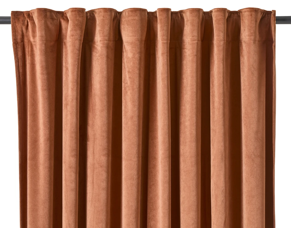 Gabrielle  - Gardin, 2-pack, 135x250 cm - Orange