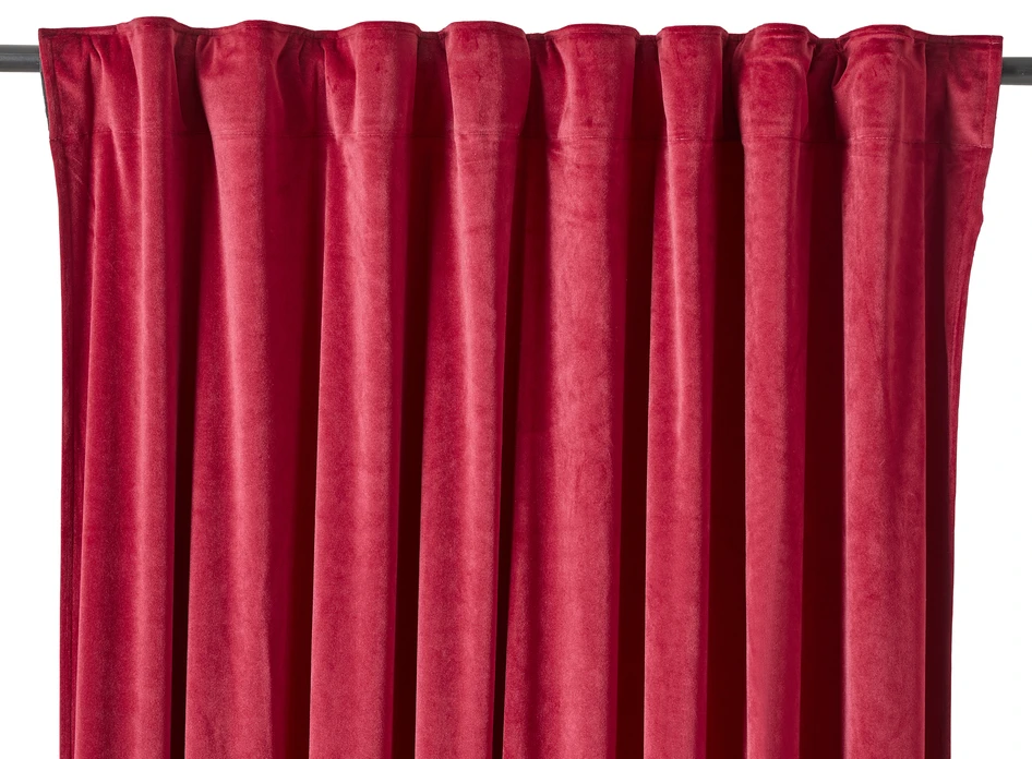 Gabrielle  - Gardin, 2-pack, 135x250 cm - Röd