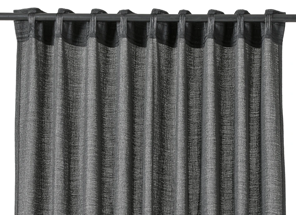 Lina - Gardin, 2-pack, 140x250 cm - Svart