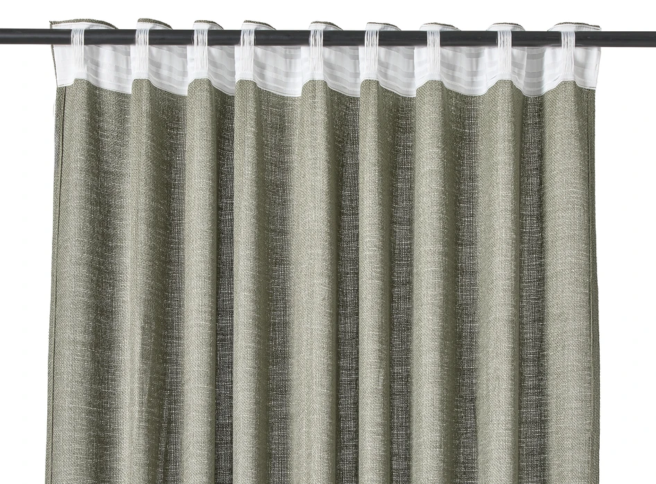 Lina - Gardin, 2-pack, 140x250 cm - Grön