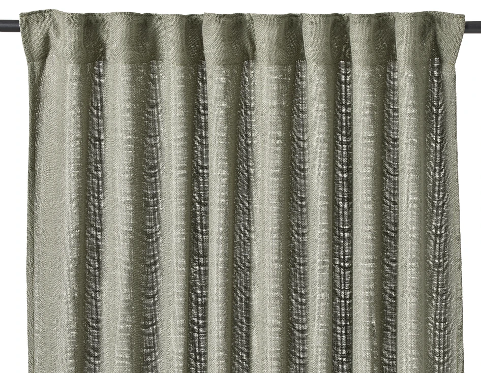 Lina - Gardin, 2-pack, 140x250 cm - Grön