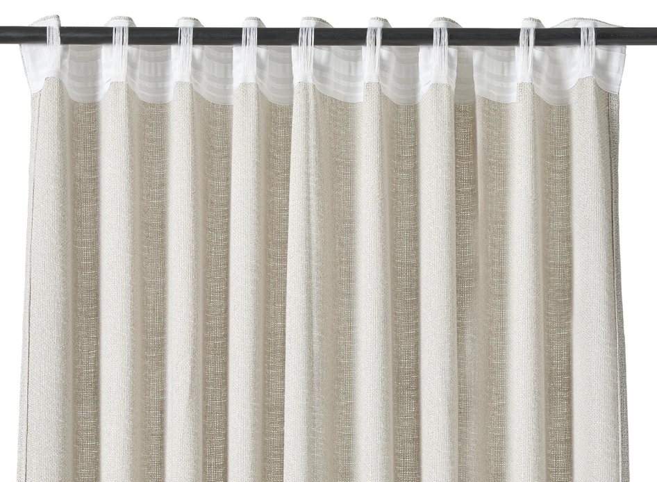 Lina - Gardin, 2-pack, 140x250 cm - Beige