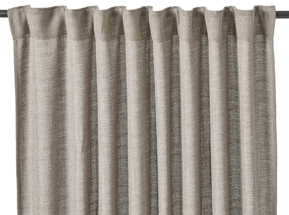 Lina - Gardin, 2-pack, 140x250 cm - Brun