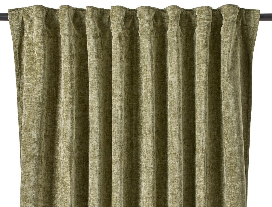 Carla - Gardin, 2-pack, 140x300 cm - Grön