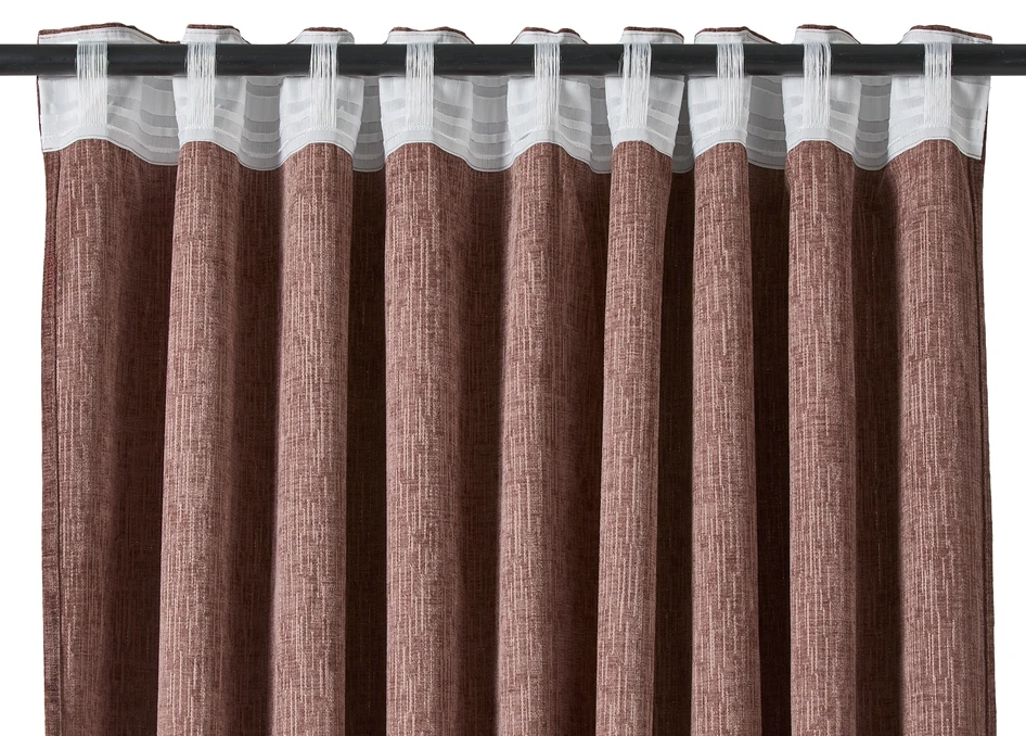 Carla - Gardin, 2-pack, 140x300 cm - Rosa