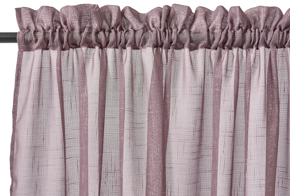Cecilia - Gardin, 2-pack,135x250 cm - Rosa