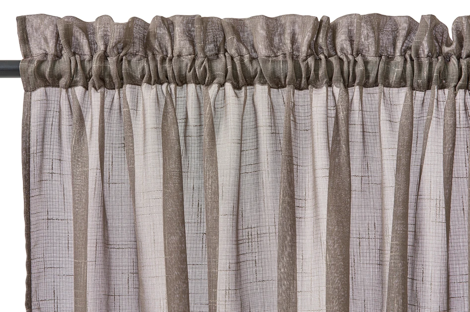 Cecilia - Gardin, 2-pack, 135x250 cm - Brun