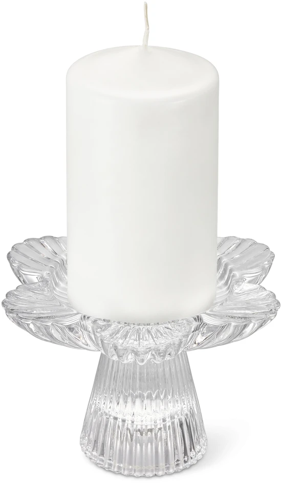Amera - Ljusstake, H 8,5 Ø 13,5 cm - Vit