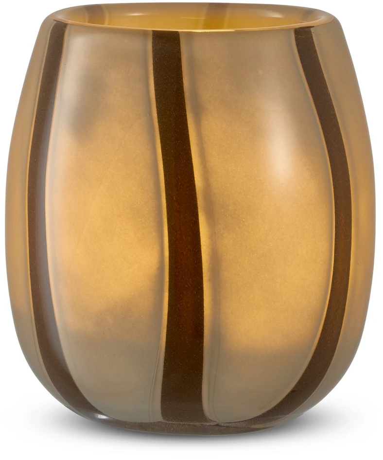Zoe - Ljuslykta, H 10 Ø 9,5 cm - Beige