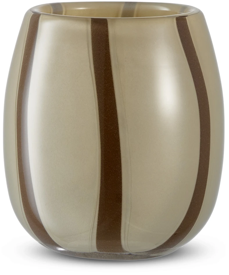 Zoe - Ljuslykta, H 10 Ø 9,5 cm - Beige