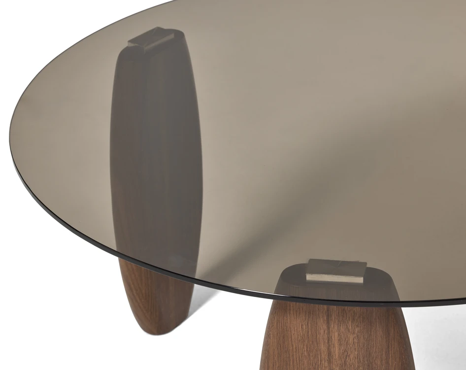 Cladia - Soffbord, Ø 90, H 45 cm - Brun