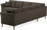Eden - Hörnsoffa, 3+3-sits - Brun