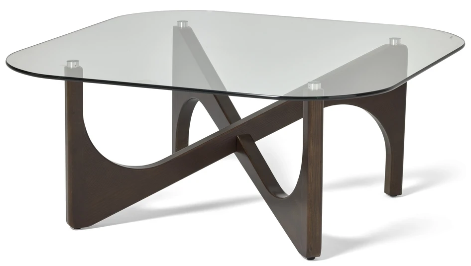 Cruz - Soffbord, 100x100x43 cm - Brun