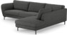Madison Lux - 3-sits soffa med divan höger - Grå