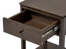 Tova - Sängbord med 1 låda, 40x37x70 cm - Brun