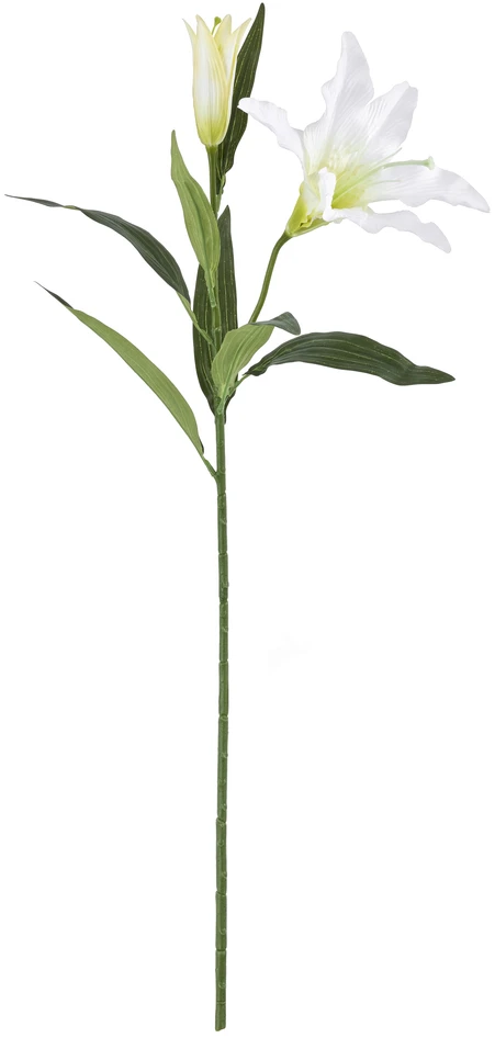 Lilja - Konstväxt, H84 cm - Vit