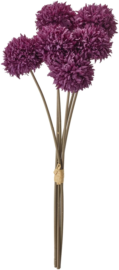 Bollblomma - Konstväxt, H44 cm, 6-pack - Lila