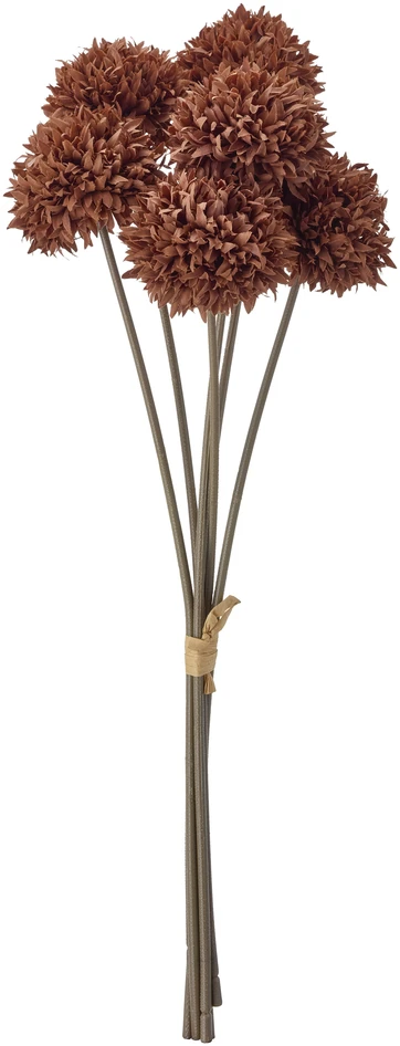 Bollblomma - Konstväxt, H44 cm, 6-pack - Brun