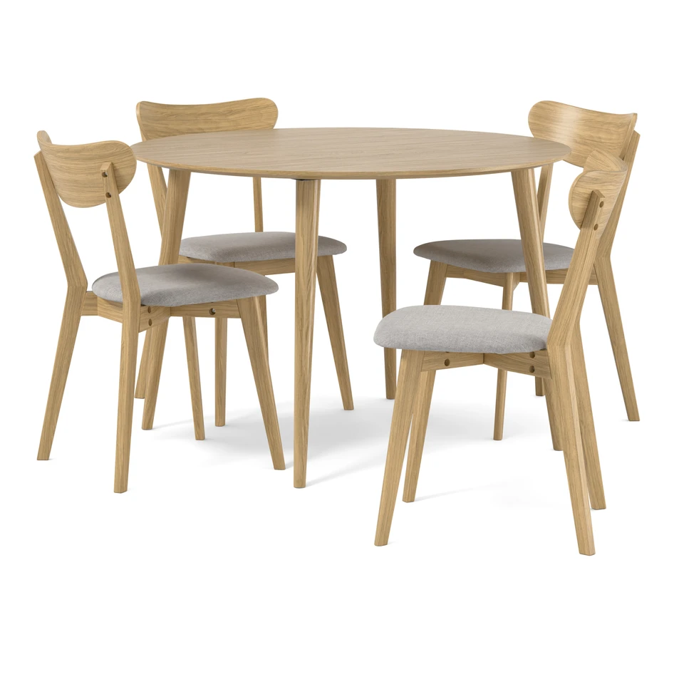 Plaine - Matgrupp med 4 stolar Ludvig - Beige
