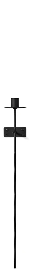 Curve - Ljusstake, L14 B7 H50 cm - Svart