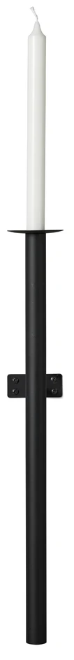 Raw - Ljusstake, L13 B7 H50 cm - Svart