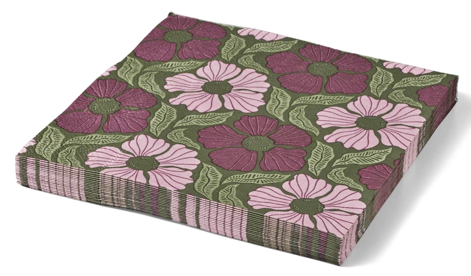 Vega - Servett, 33x33 cm, 20-pack - Rosa