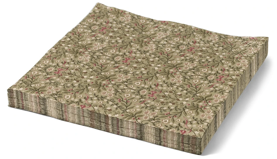 Bergholm - Servett, 33x33 cm, 20-pack - Grön