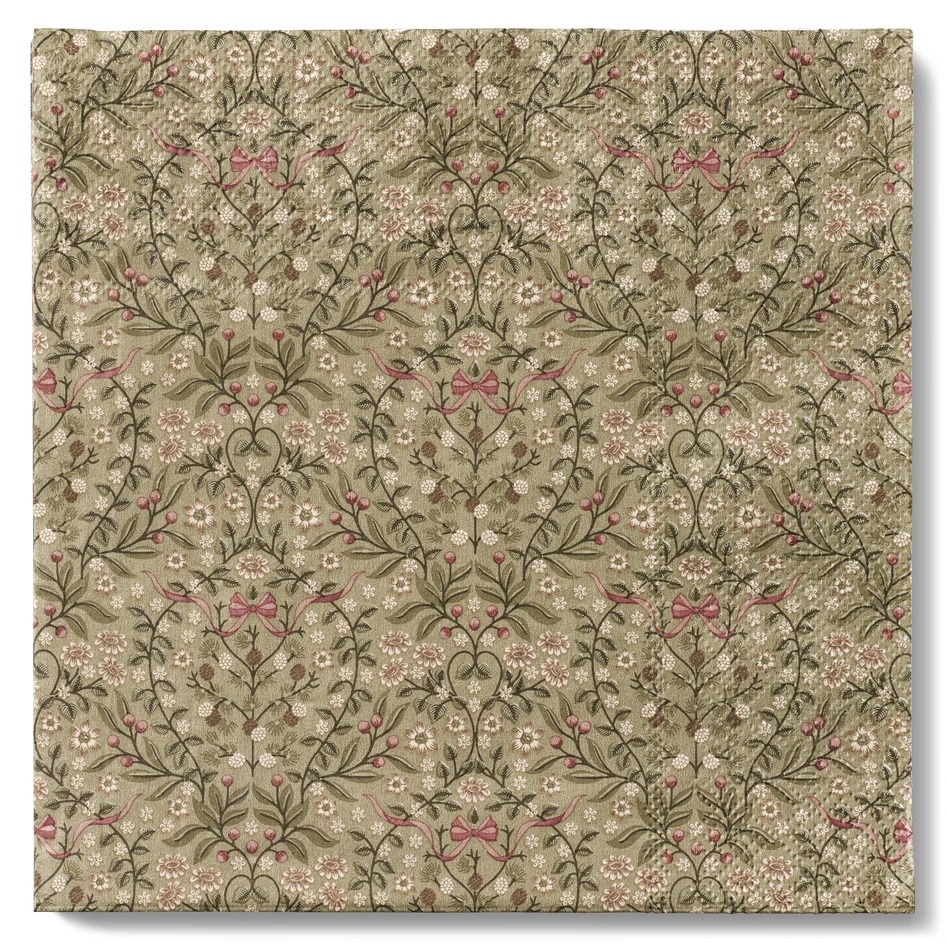 Bergholm - Servett, 33x33 cm, 20-pack - Grön