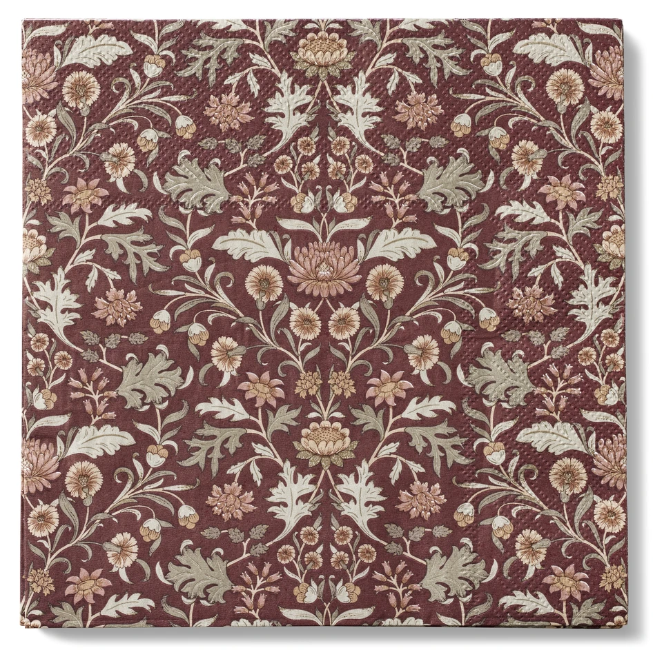 Gullringen - Servett, 33x33 cm, 20-pack - Röd