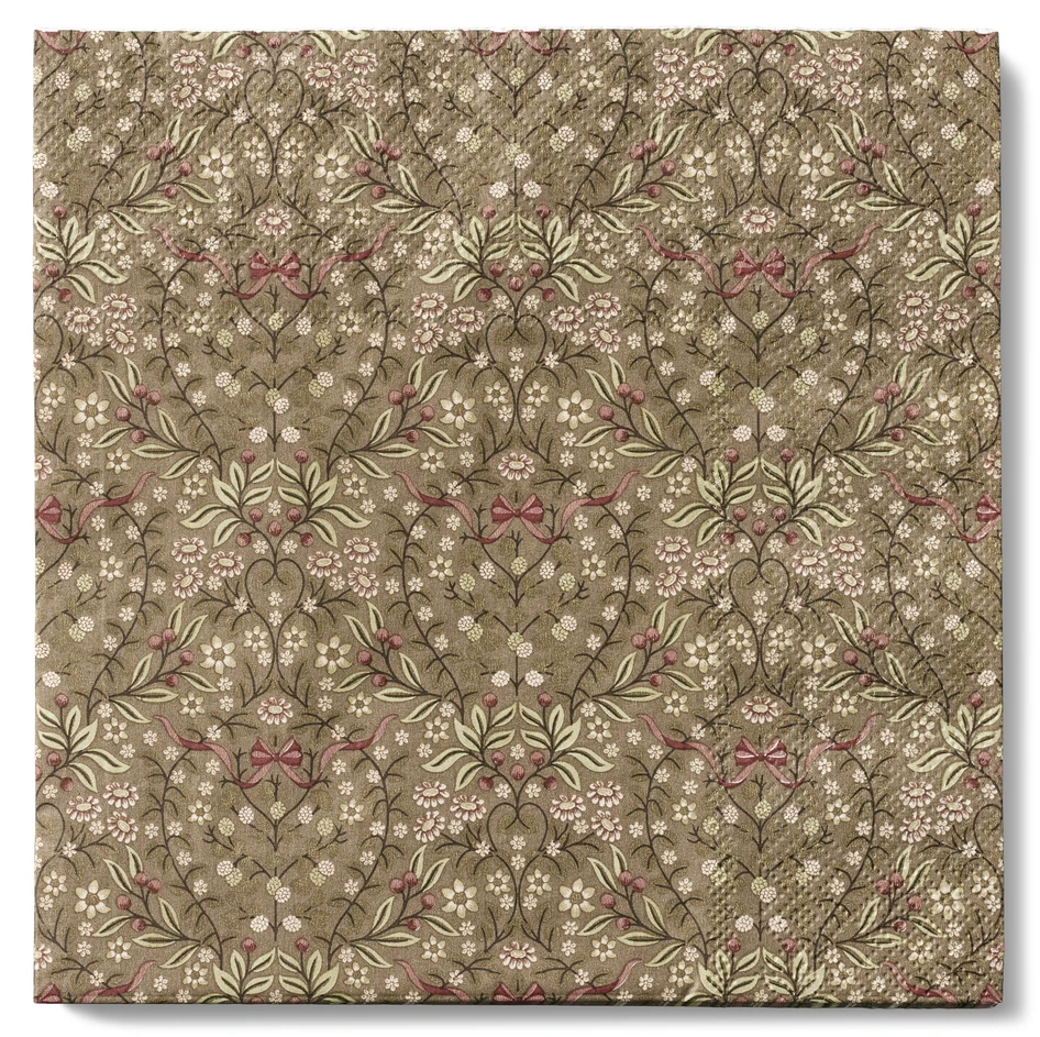 Bergholm - Servett, 33x33 cm, 20-pack - Brun