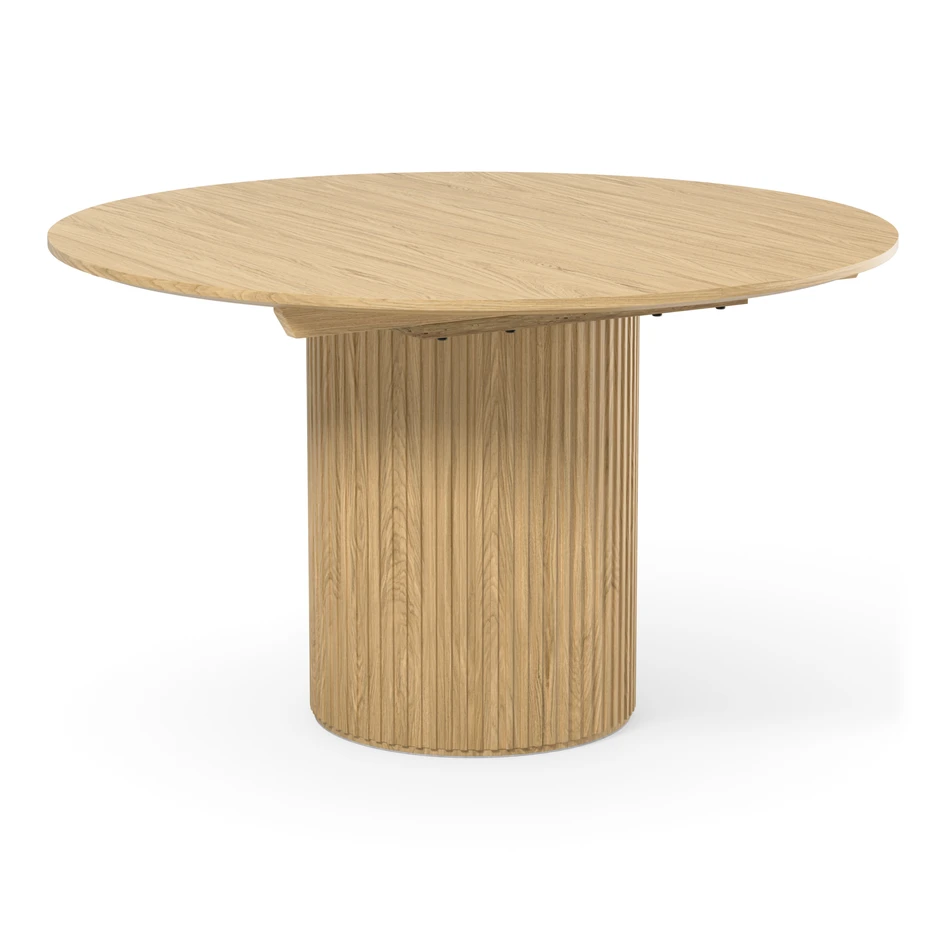 Astrid - Matbord, Ø 136-186 cm - Beige