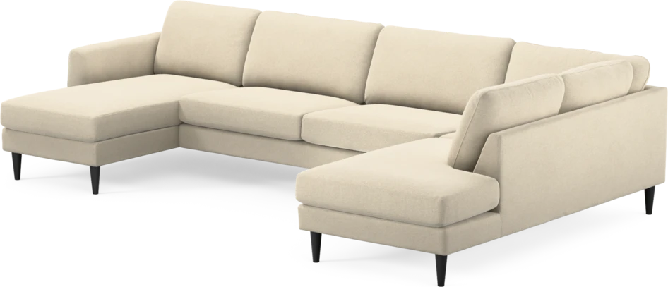 Bridge - 3-sits soffa med schäslong vänster och divan höger - Beige