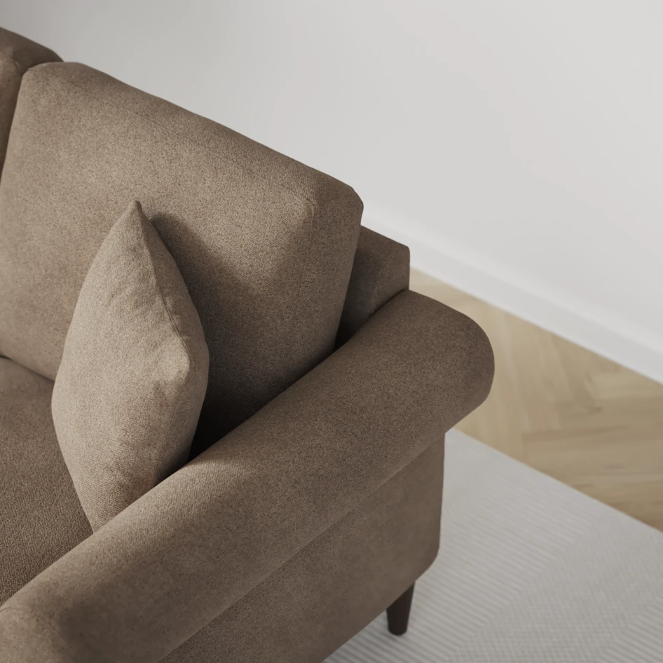 Eden - 3-sits soffa - Brun
