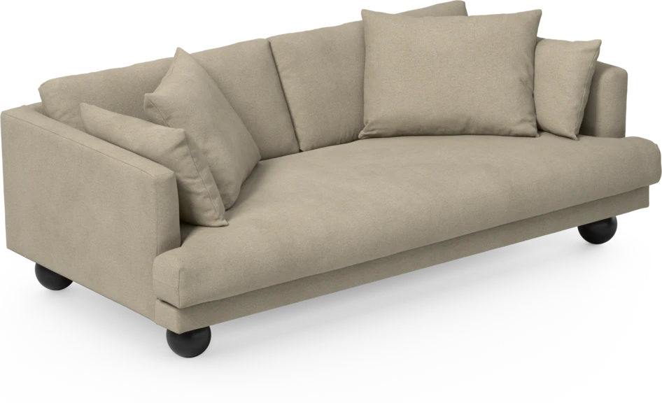 Harper - 3-sits soffa, hel dyna - Beige