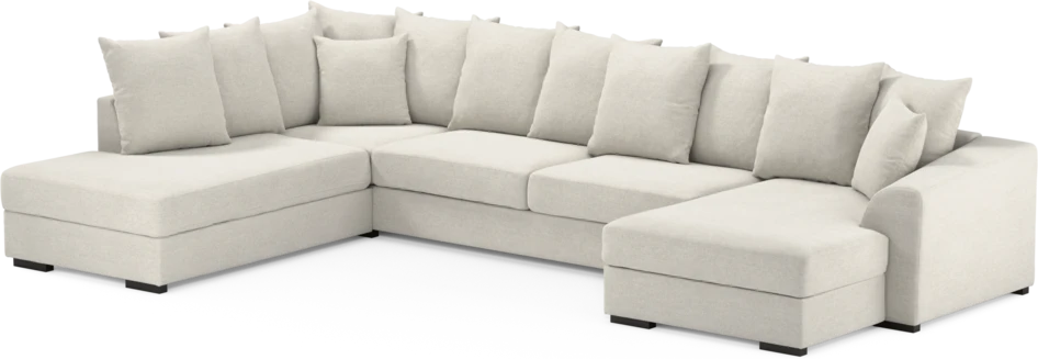 Town - 3-sits soffa med divan vänster och schäslong höger - Vit