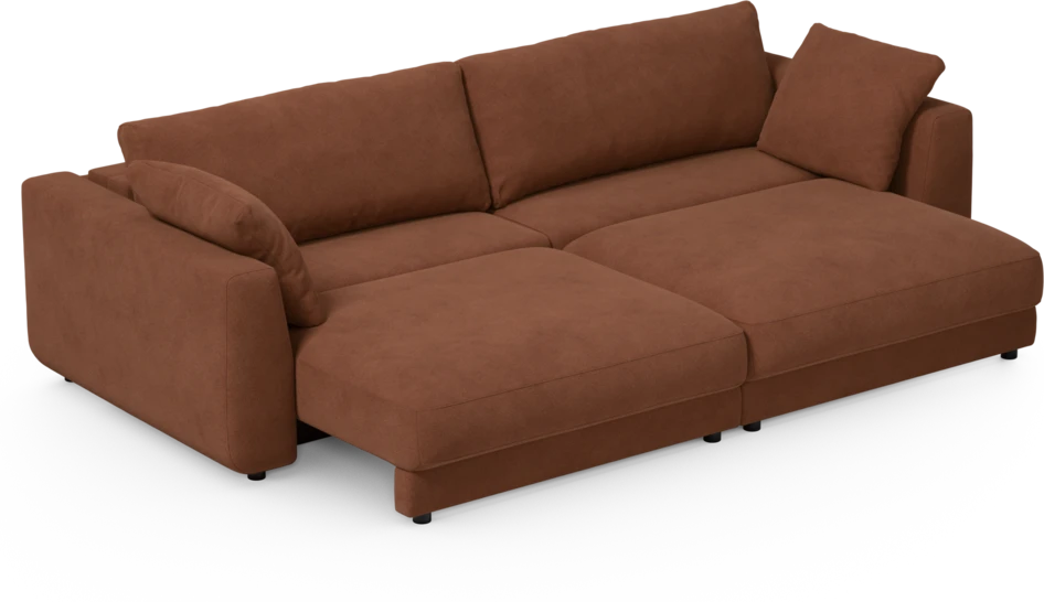 Amie - Bäddsoffa 4-sits - Orange