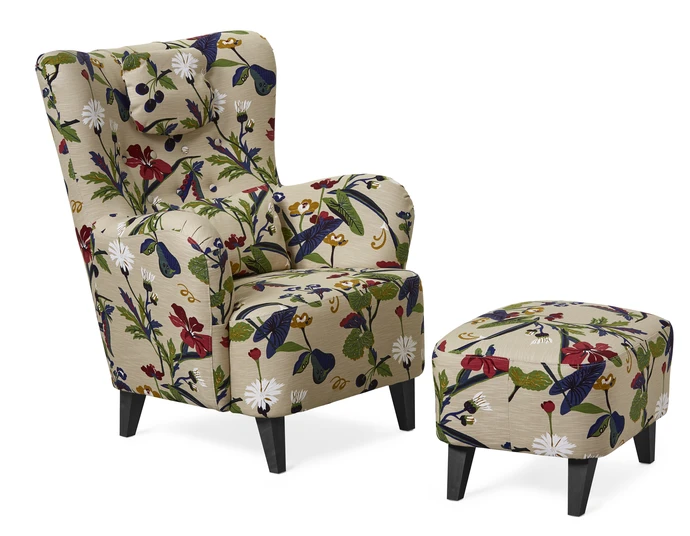 Elin, Fåtölj med fotpall