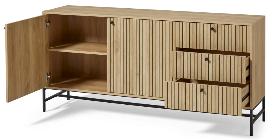 Tino - Skänk, 158x40x75 cm - Beige