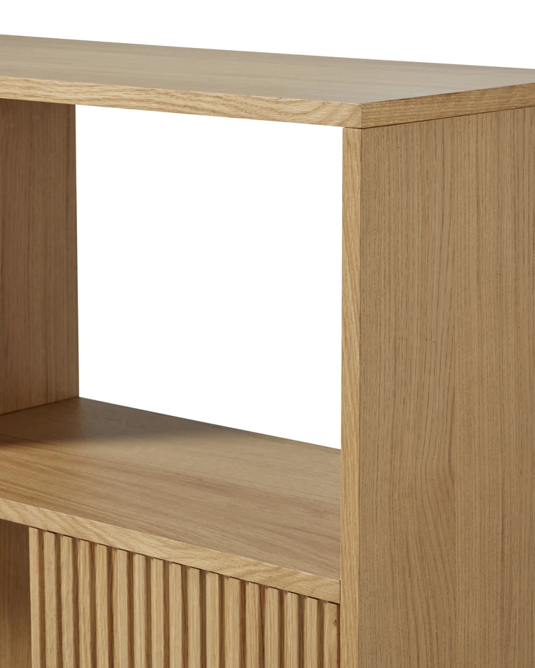Astrid - Hylla med 2 hyllplan/dörrar, 100x33x93,5 cm - Beige