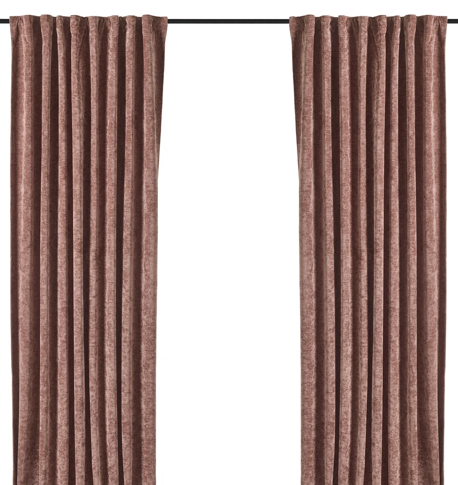 Carla - Gardin, 2-pack, 140x300 cm - Rosa