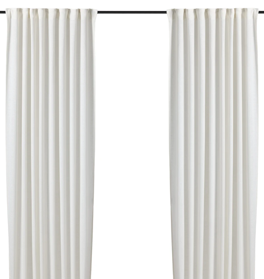 Lina - Gardin, 2-pack, 140x250 cm - Vit