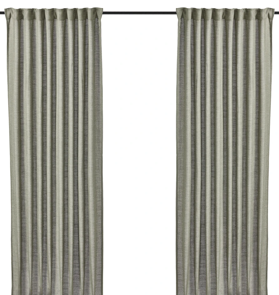 Lina - Gardin, 2-pack, 140x250 cm - Grön