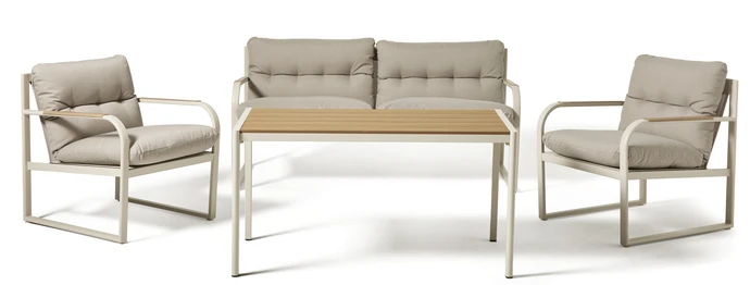 Freestyle, Utegrupp med soffa, 2 fåtöljer och bord