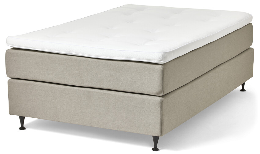 Änga Exclusive - Kontinentalsäng, enkelsäng med bäddmadrass - Brun