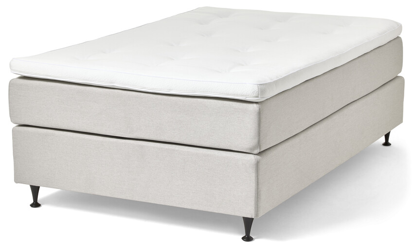 Änga Comfort - Kontinentalsäng, enkelsäng med bäddmadrass - Beige