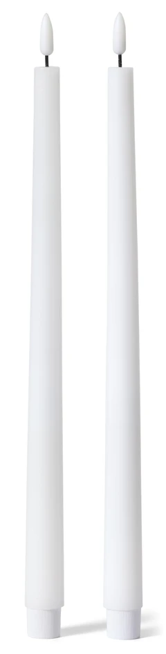 Skimra - LED-ljus, 2-pack, H37,5 Ø2,4 cm, exkl batteri 2xAAA, timerfunktion - Vit