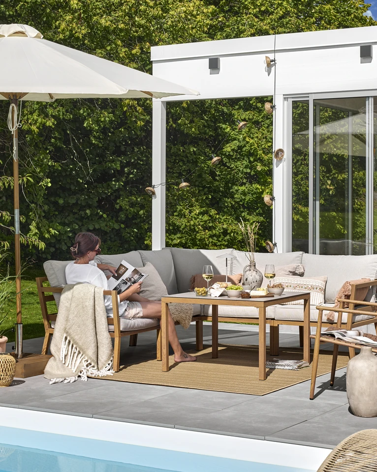 Maxime, Utesoffa med bord L 90 cm