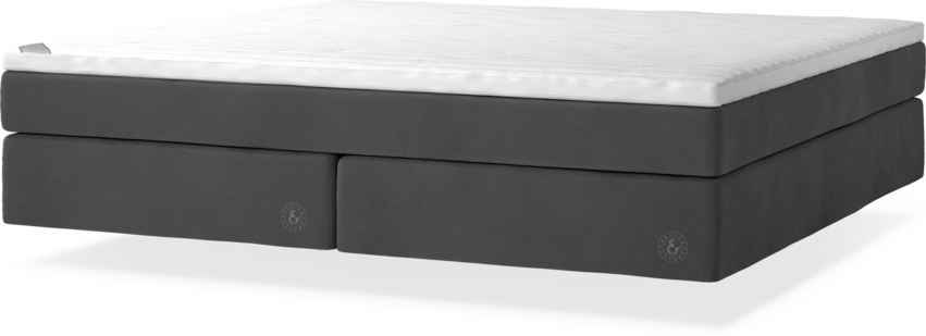 Cape Farewell - Kontinentalsäng, dubbelsäng med svävande utseende - Grå