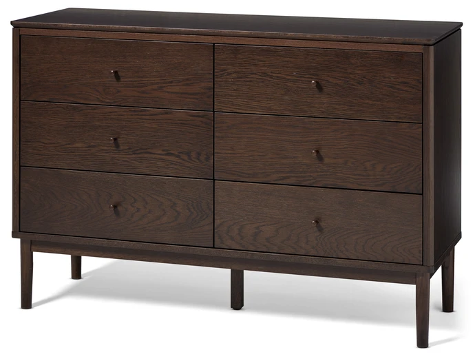 Tova, Byrå med 6 lådor, 120x42x80 cm