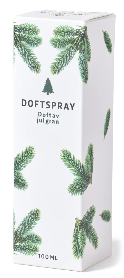 Vintergran - Rumspray, H14 B4,4 cm - Flerfärgad